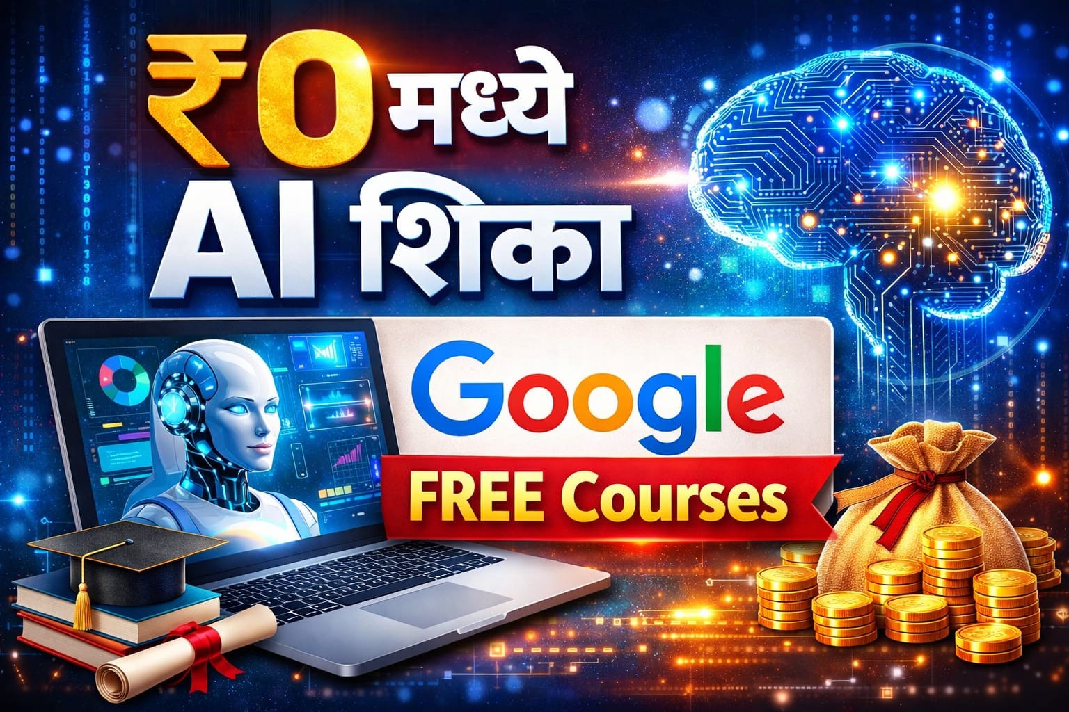 "AI शिकायला पैसे लागतात" हा समज आता बदला! Best AI Courses 2026
