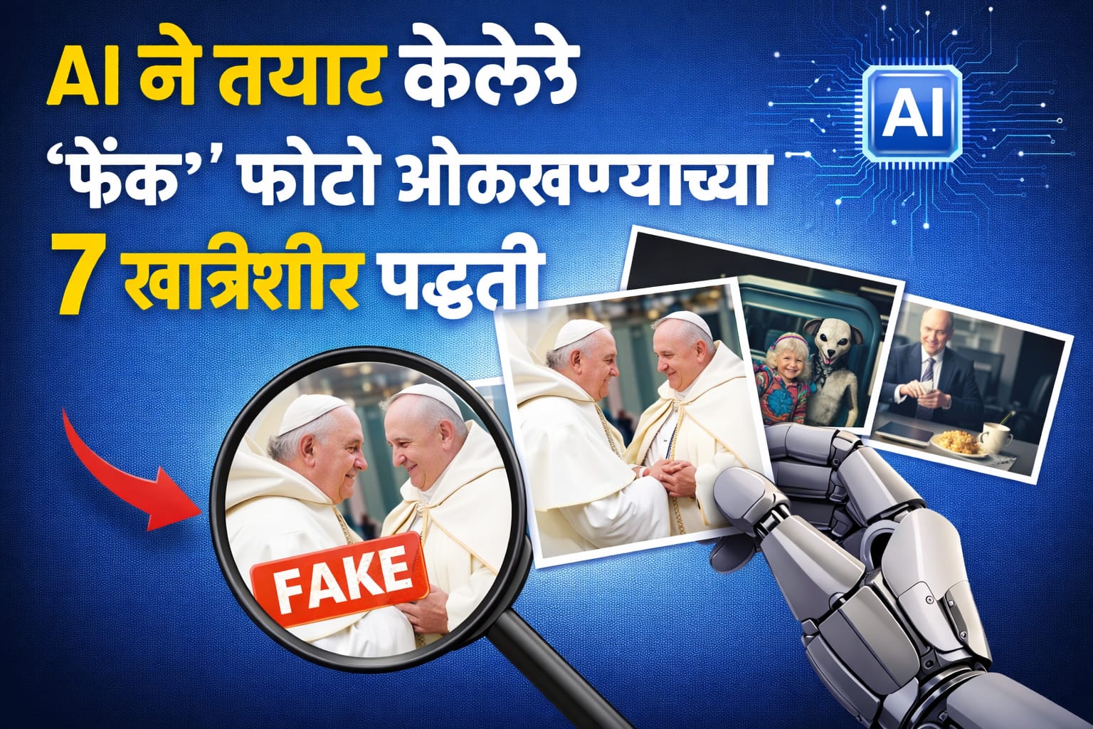 AI ने तयार केलेले ‘फेक’ फोटो ओळखण्याच्या ७ खात्रीशीर पद्धती